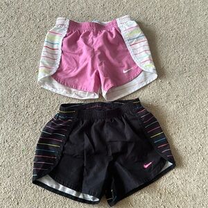 2 girls Nike shorts